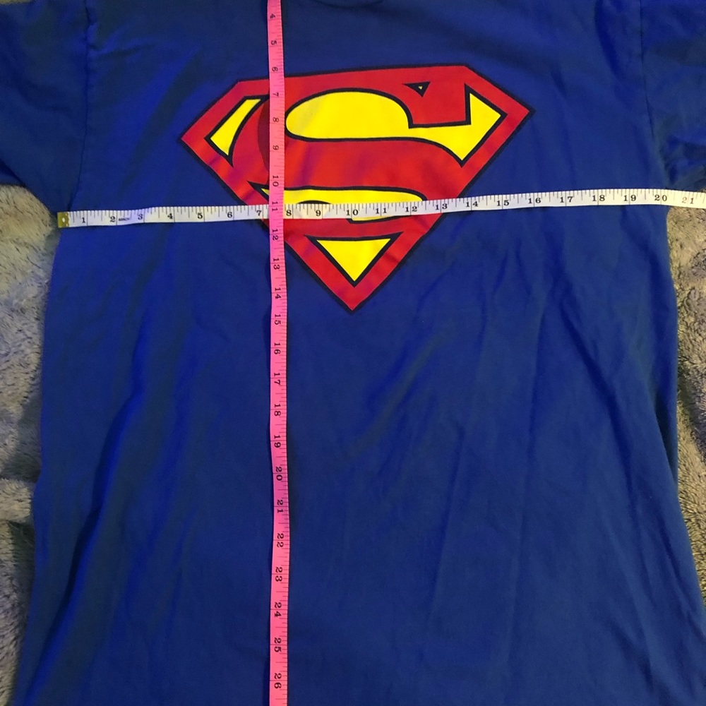 🦸‍♂️💫Official DC Comics WB Superman T-Shirt Size Large Traditional Royal Blue